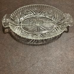 Vintage Anchor Hocking Stars Relish Dish