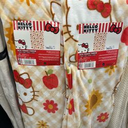 hello Kitty Sunflower Fall Blanket 