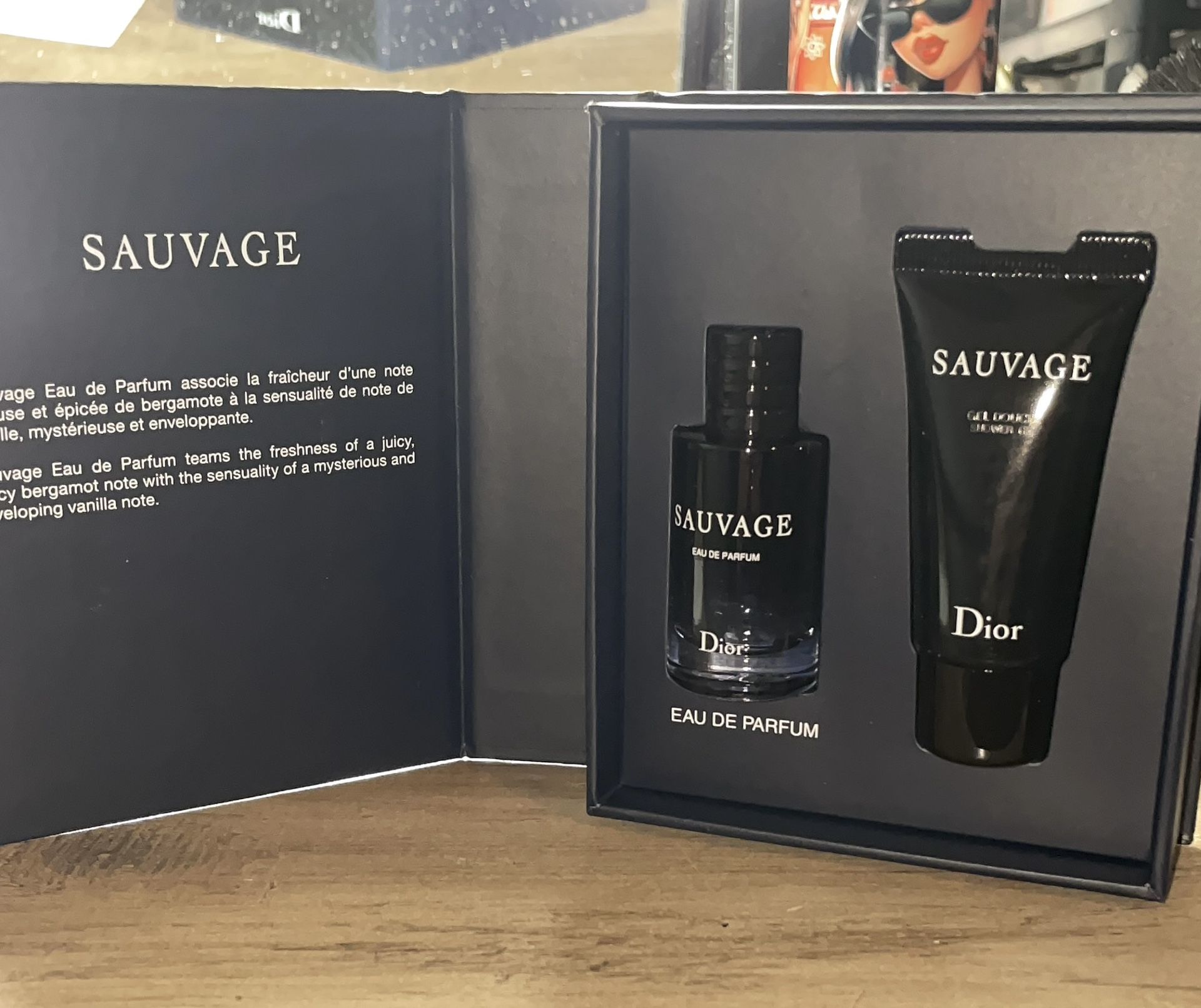 Dior Sauvage Fragrance oil mini With Shower gel