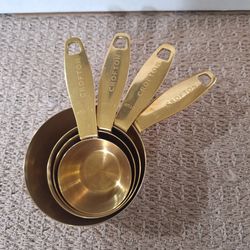 Crofton Gold Stainless Steel Measuring Cups Set