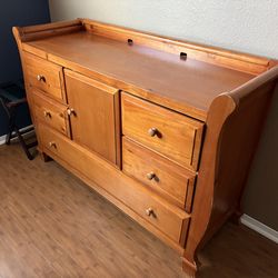Solid Wood Crib, Dresser, Changing Table, and Bed Frame Set