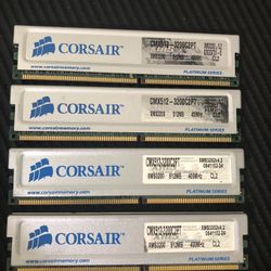 Corsair 4x512 Mb memory 400MHZ