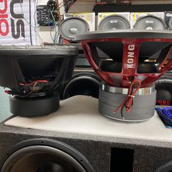 New 18” Kong Audio 8000w Max Power Competition Grade SPL Subwoofer  $ 800 Each  