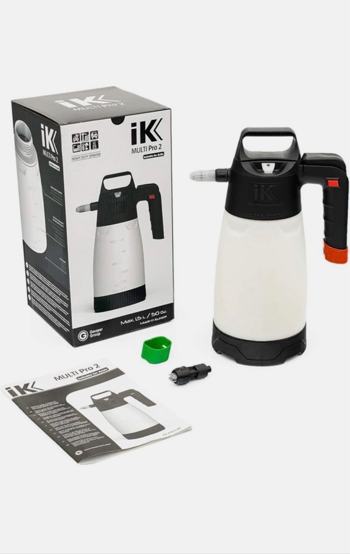 iK Multi PRO 2 - Professional 50 oz Pressure Sprayer - Resistant to Acids ***