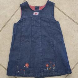 Toddler Girl's Mothercare Denim Jean Dress 6-9 M