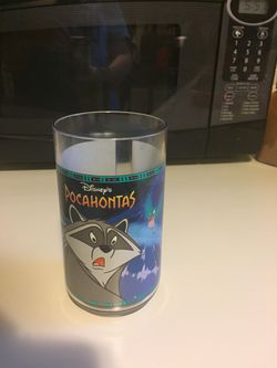 Walt Disney Collector Series 1994 Pocahontas Plastic glass