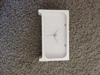 White table clock