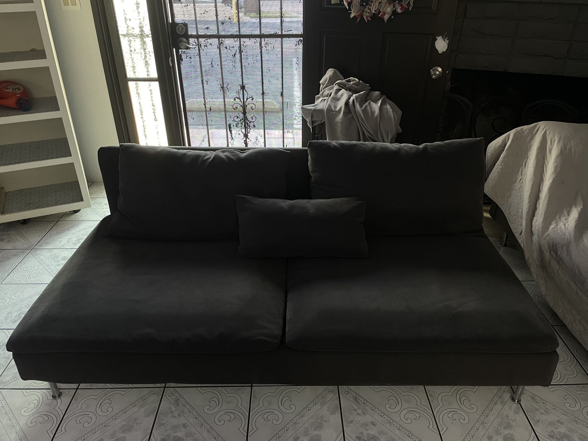 Ikea 2 Seat Samsta Gray Loveseat Couch