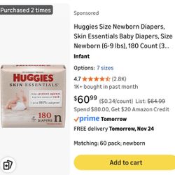 Huggies Newborn Diapers 