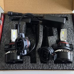 H16 LED Fog Light Bulbs, H11 H8 H16 JP Type, 6500K Xenon White, Super Bright 16000LM, 1:1 Mini Size Replacement for Toyota Lexus Subaru,Chevy Silverad