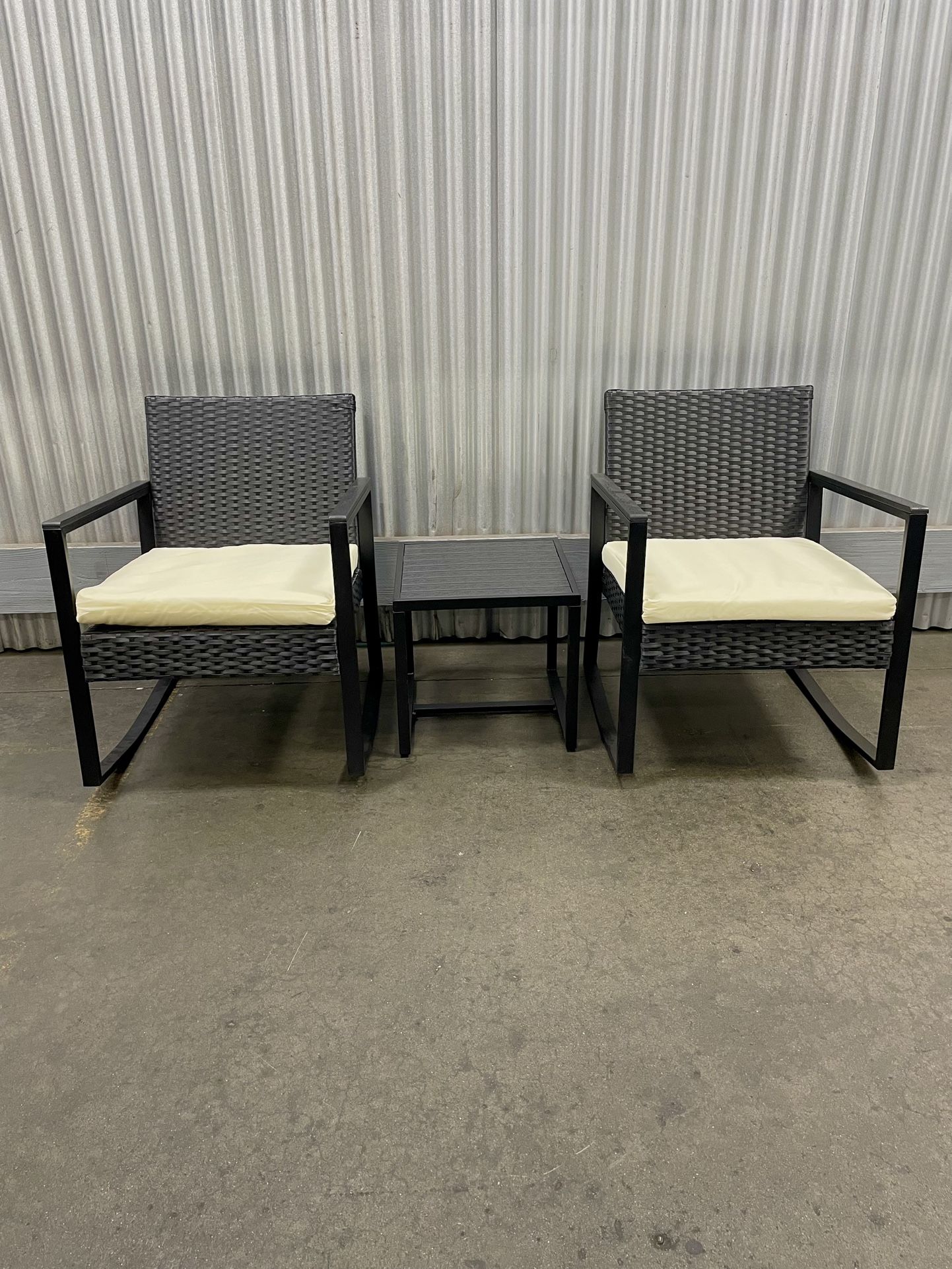3pc Outdoor Patio Furniture Chair Set