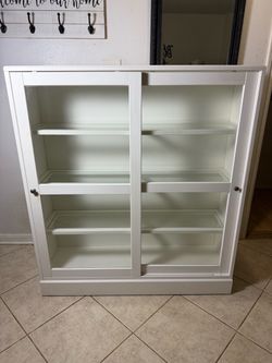 HAVSTA - Glass-Door Cabinet- Color White (47 5/8x13 3/4x48 3/8) $200 or Best Offer