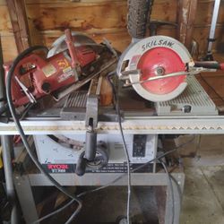 Table Saw Ryobi.Milwaukee.skill Saw