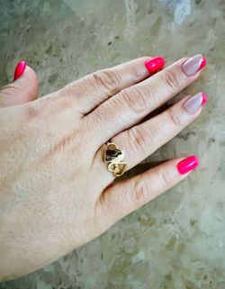 14K Solid Gold Ring For Wedding Size 7