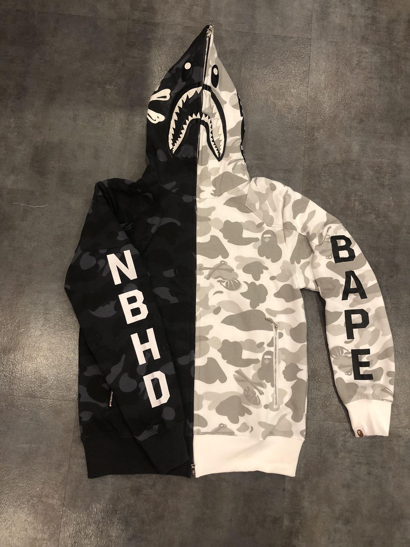 Black who’re nbhd bape hoodie S M L XL XXL