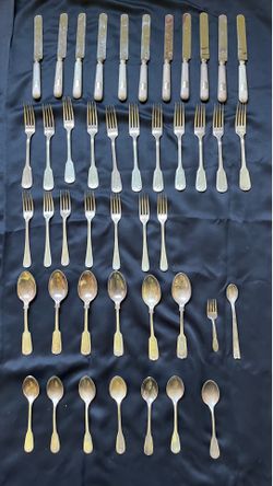 44 Pieces Silver Plated Cutlery set manufactured in Sheffield, England