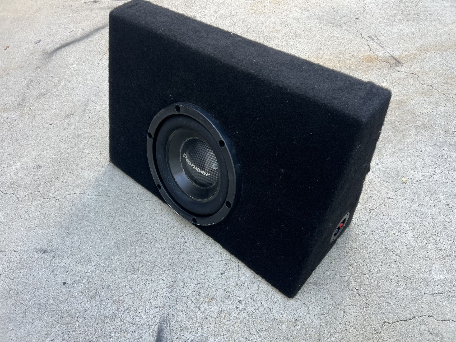 ($115 firm) Pioneer Premier DVC 10” sub in a single cab sub box