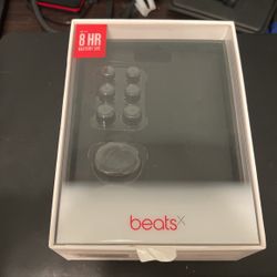Beats BeatsX OEM Original Eartips, Wingtips, Carrying Case & Cable