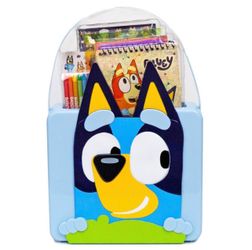 Bluey Creative Caddy Tote Coloring Arts Crafts Activity Stickers Markers Crayons  (2) Available