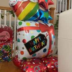 Huge! Impressive Happy Birthday Balloon Blowup!
