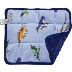 Weighted Lap Pad for Kids Travel Size Mini Weighted Lap Blanket Blue Dinosaur " for Kids Boys Sensory Gifts