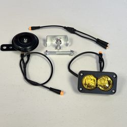 Yellow Baja Light / Horn Combo Ridstar Q20. 