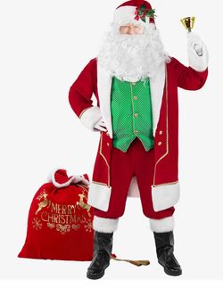 Deluxe Santa Claus Costume Set size Large