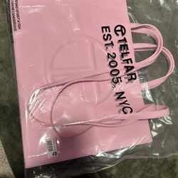 Large Telfar Bubblegum Patent Bag 