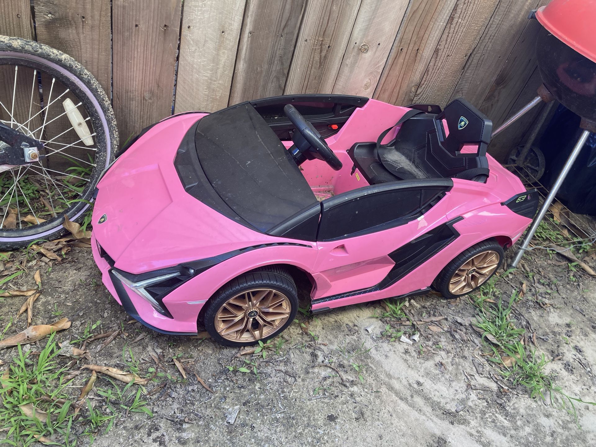 pink lamborghini toy car