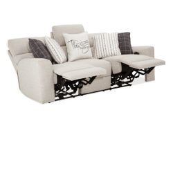 Dual Power Recliner Sofa (Brand New)