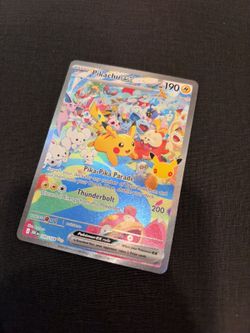 Pokemon Day Pikachu Ex 149/128 SIR 30th Anniversary Celebration Holo NEAR MINT