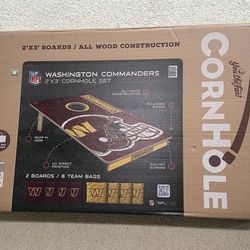 Brand New NFL Washington Commanders 2’ x 3’ Cornhole Game Bean Bag Toss