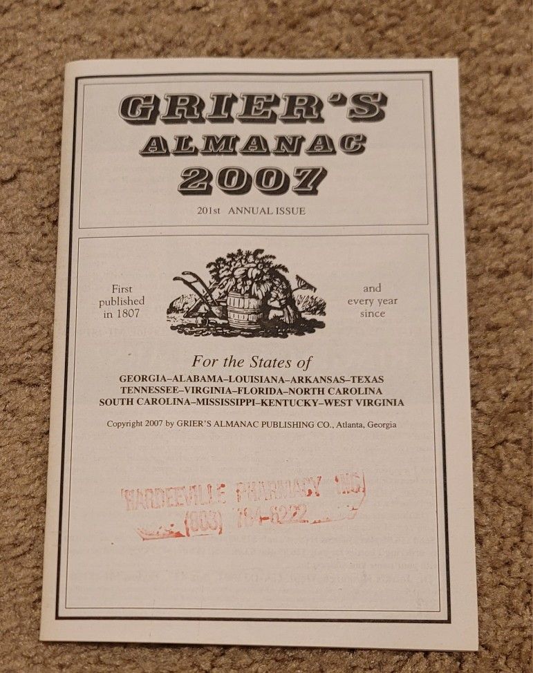 Grier's Almanac 2007
