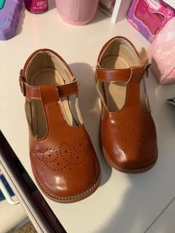 Brown Mary jane school shoes 11c