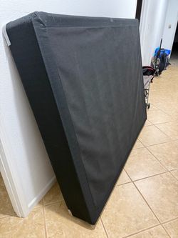 Black Fabric Box Spring Foundation / FREE!