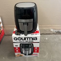 USED**Gourmia Air Fryer Oven Digital Display 6 Quart Large AirFryer 