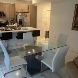 New, Modern, Glass Dining Table For Sale!