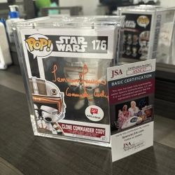 Funko Pop Star Wars Commander Cody Signed By Temura Morrison