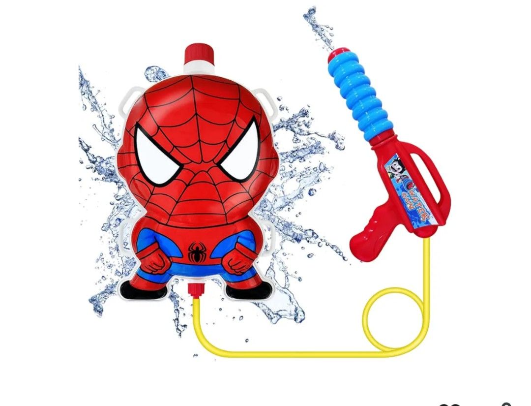 New In Box. Spider Man Back Pack Water Gun. See Photos. Cash, Pickup Only