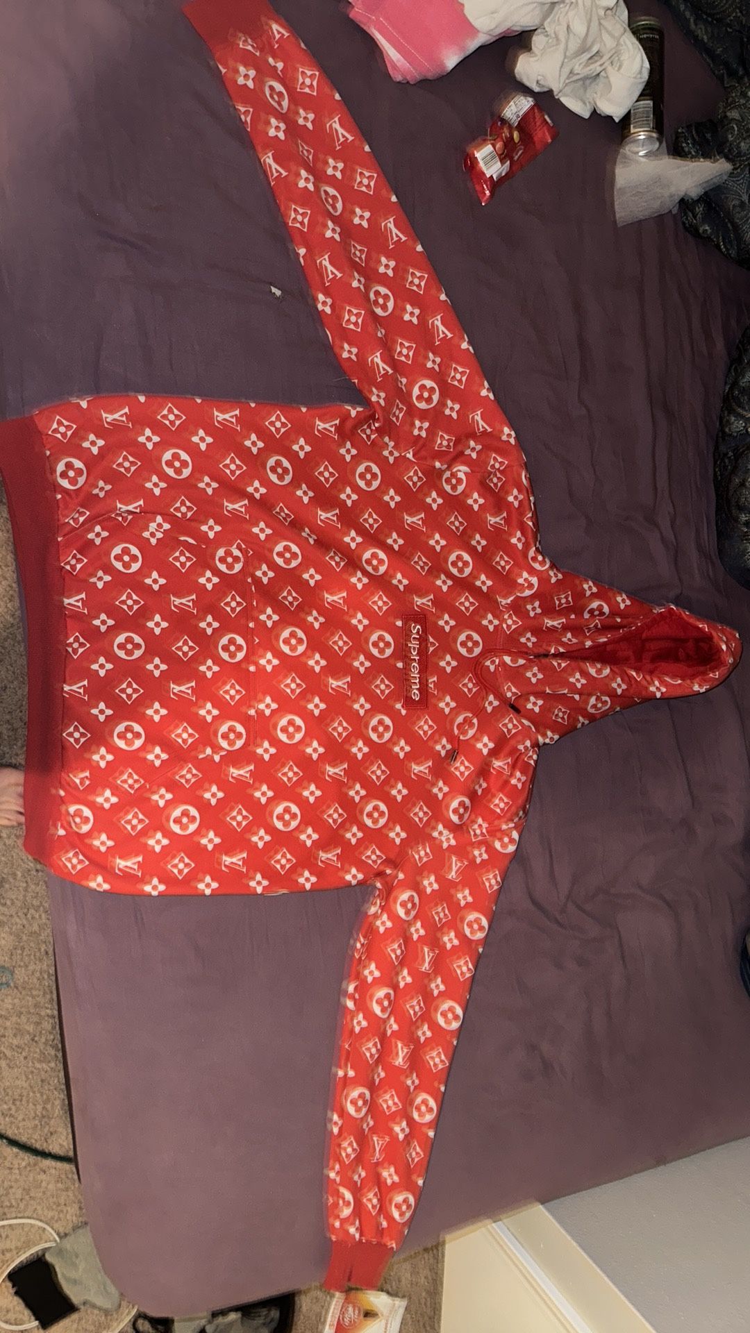 Supreme X Louis Vuitton Box Logo, Hooded Sweatshirt
