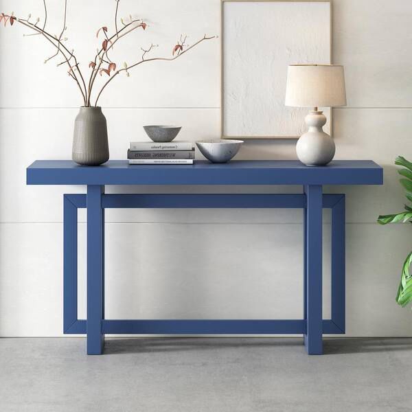 59” Blue  Modern Zen Console Table  [NEW IN BOX] **Retails for $447