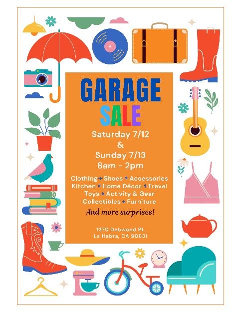 Garage Sale / Yard Sale