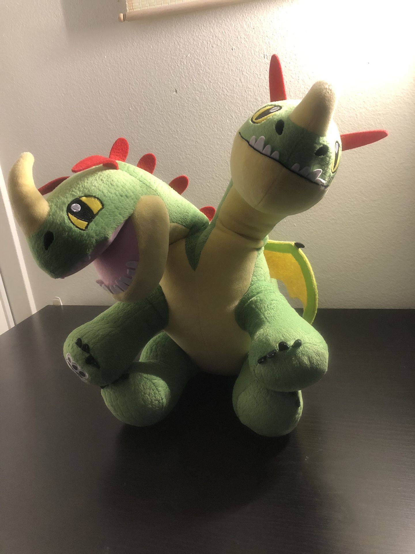Build A Bear How To Train Your Dragon BARF & BELCH 2 Headed Stuffed Plush 15”