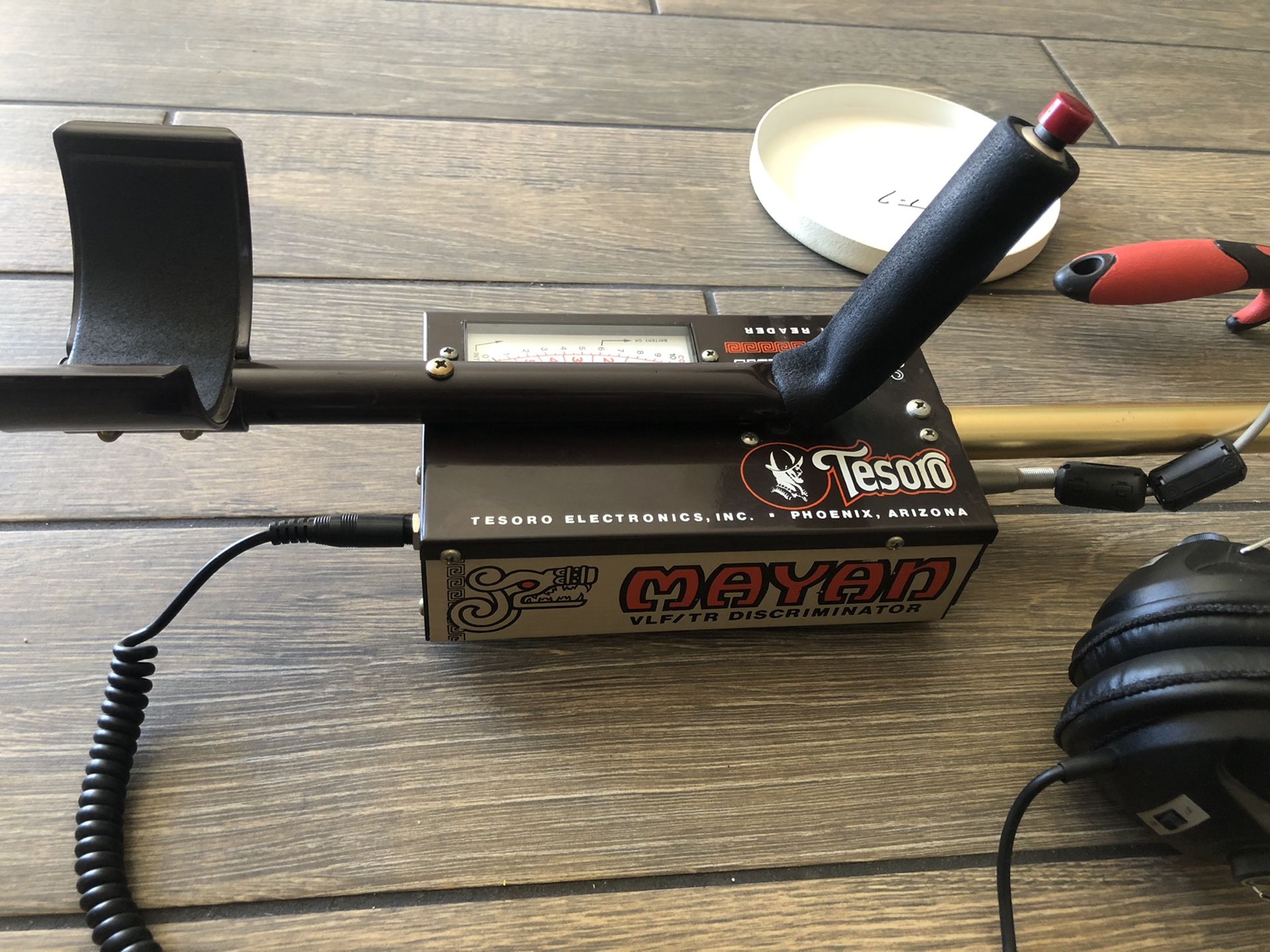 Metal Detector TESORO MAYAN VLF/TR Discriminator Metal detecting come