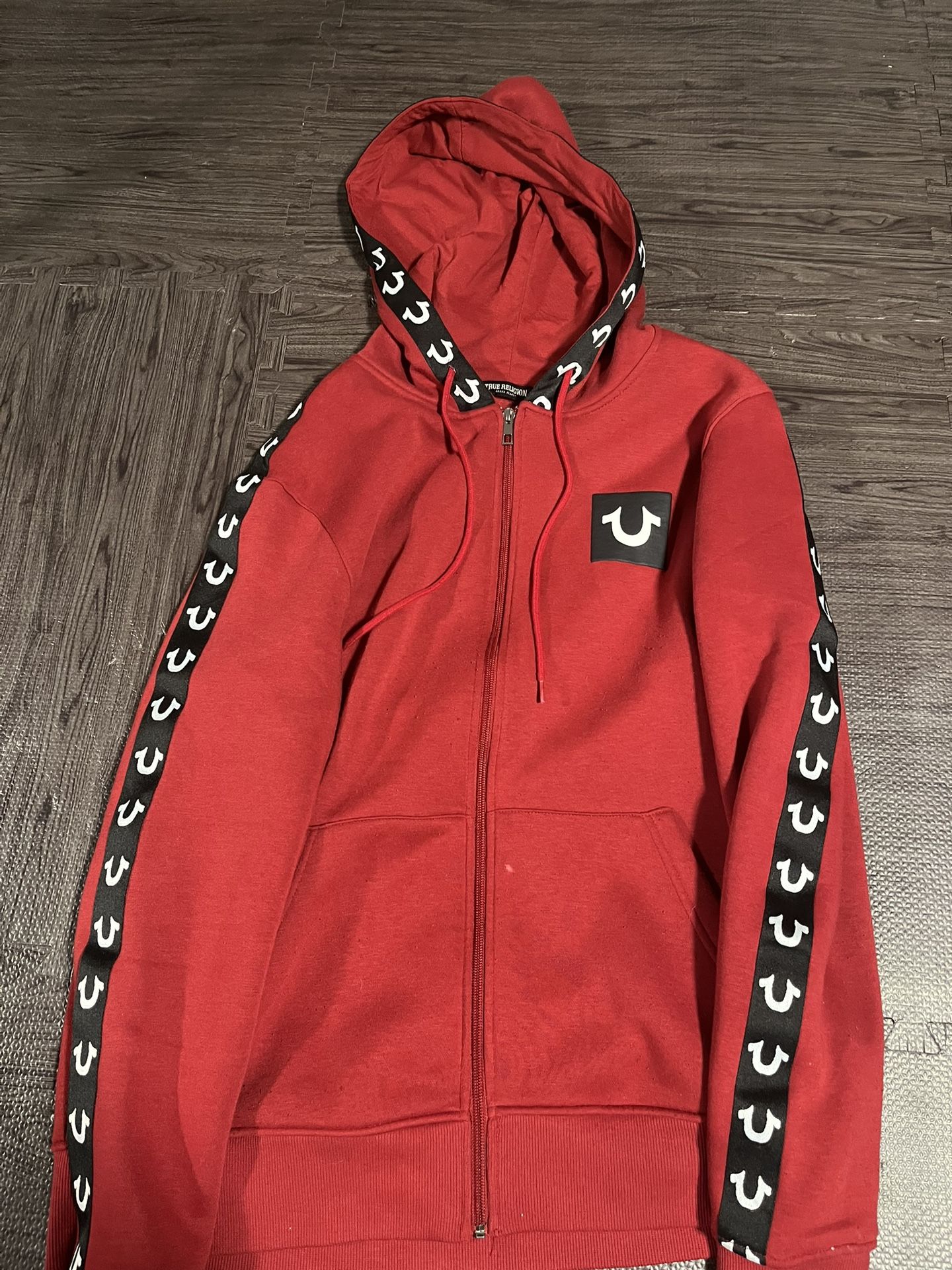 True Religion Logo Tape Zip Hoodie