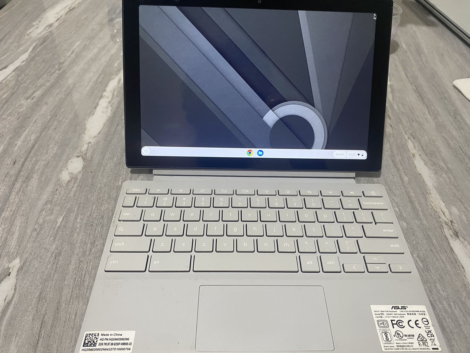 ASUS - Chromebook Detachable CM3001 10.5" Laptop - MediaTek Kompanio 520 - 4GB Memory - 64GB eMMC