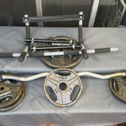 Gym Set !!!!Home Pull Up Bar,barbell Bar,dumbbell !!