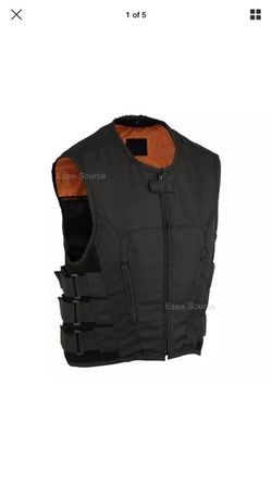 Swat style gun pocket textile vest