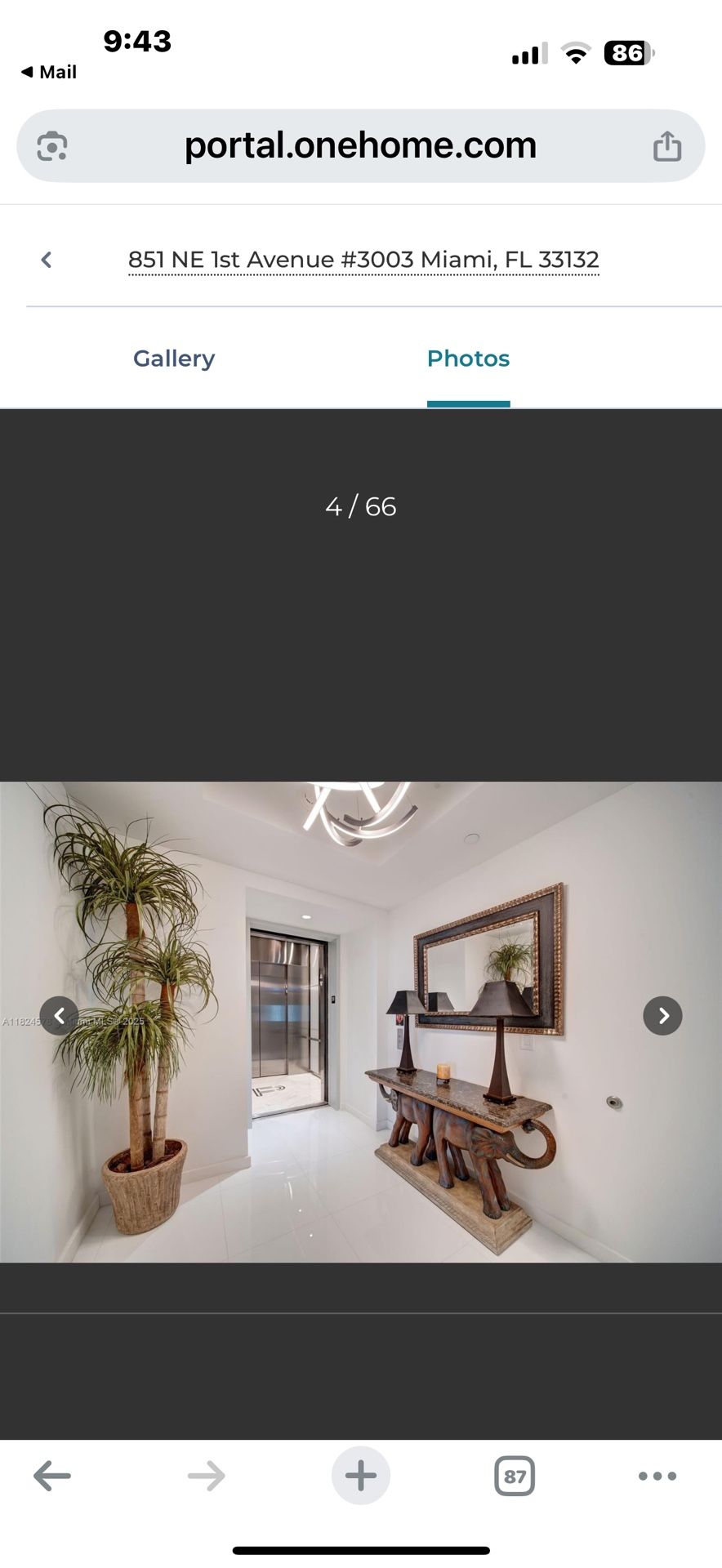 Foyer Table /mirror
