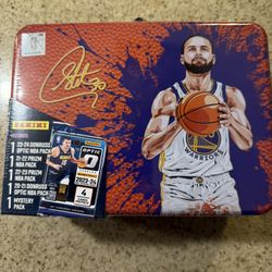 Panini Stephen Curry Basketball Collectible Lunch Box Tin Warriors NEW SEALED -NBA